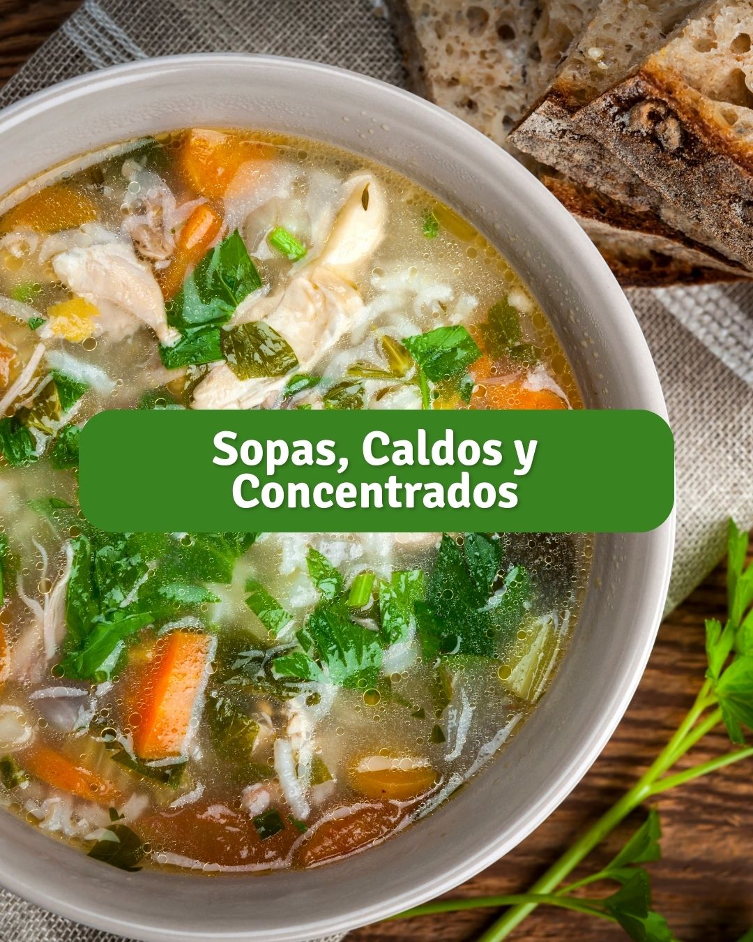 Sopas, Caldos y Concentrados