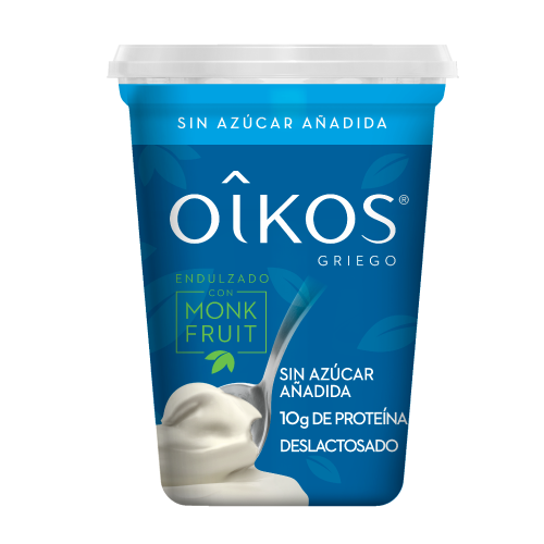 Oikos Griego-sin azucar añadida-10g de proteina-Con Monk Fruit- Deslactosado
