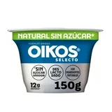 Oikos Griego-12 g de proteina-Sin azucar-Sin Endulzar-Deslactosado-Natural