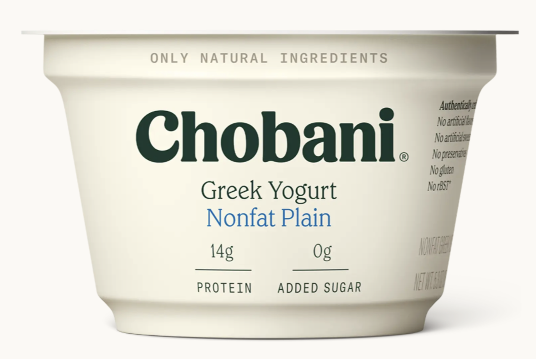 Chobani Yogurt Griego natural sin grasa-plain
