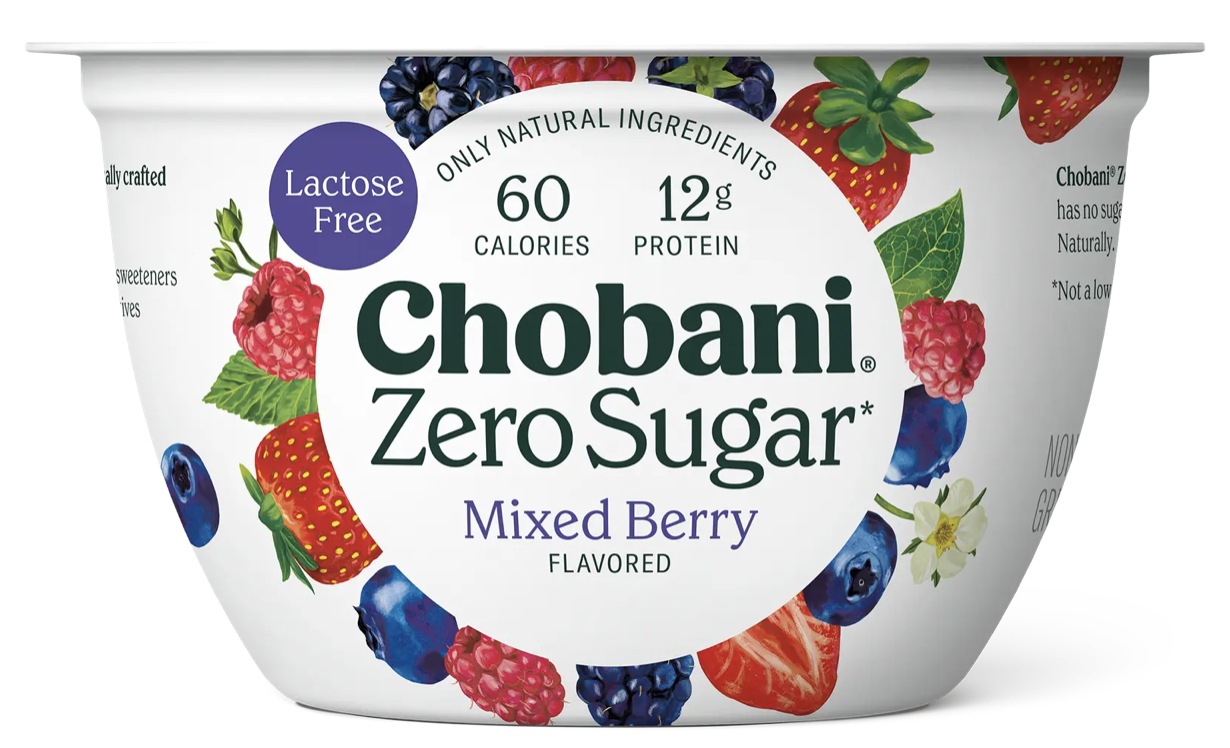 Chobani zero sugar-frutos rojos
