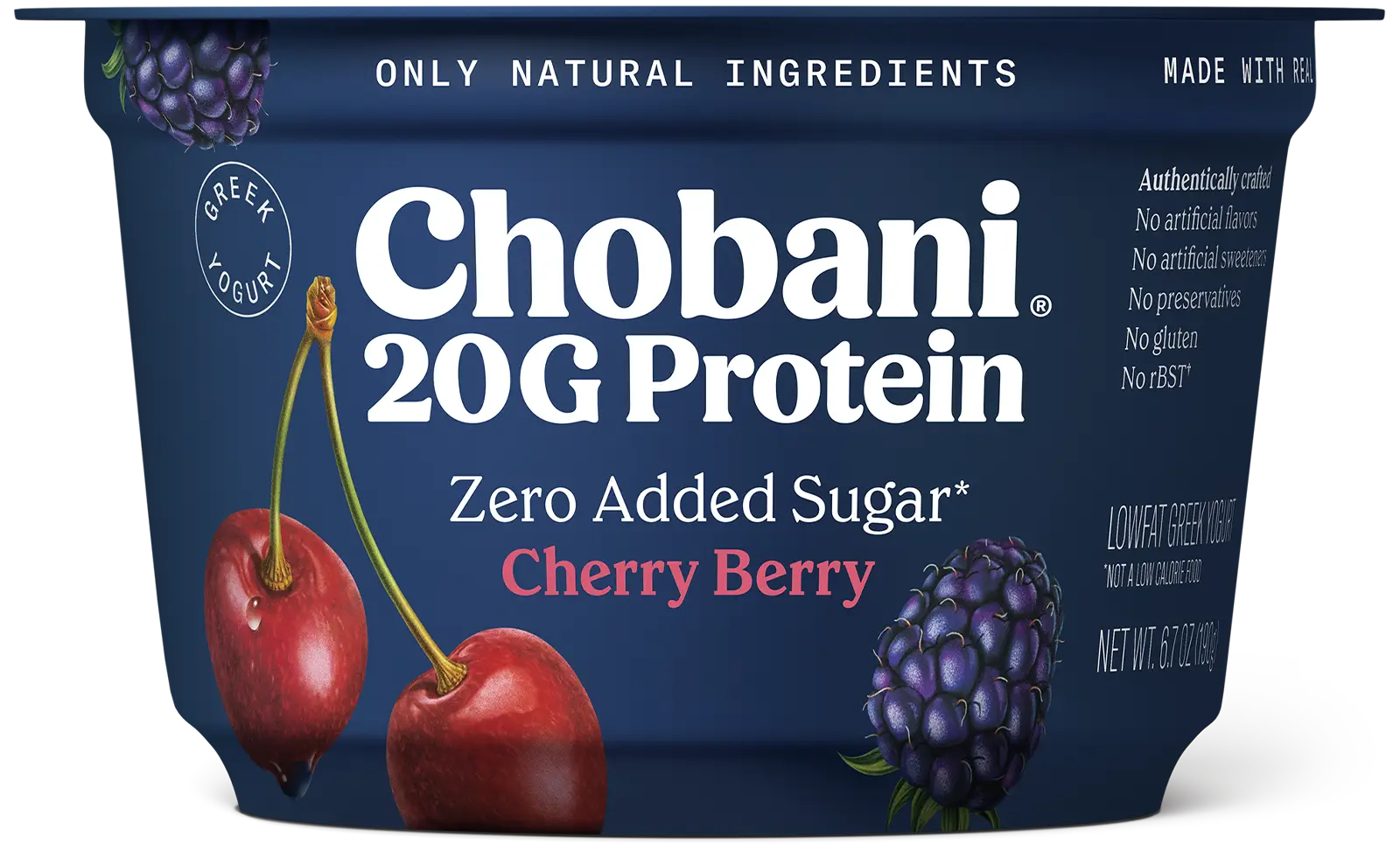 Chobani 20g proteina zero sugar-Cereza