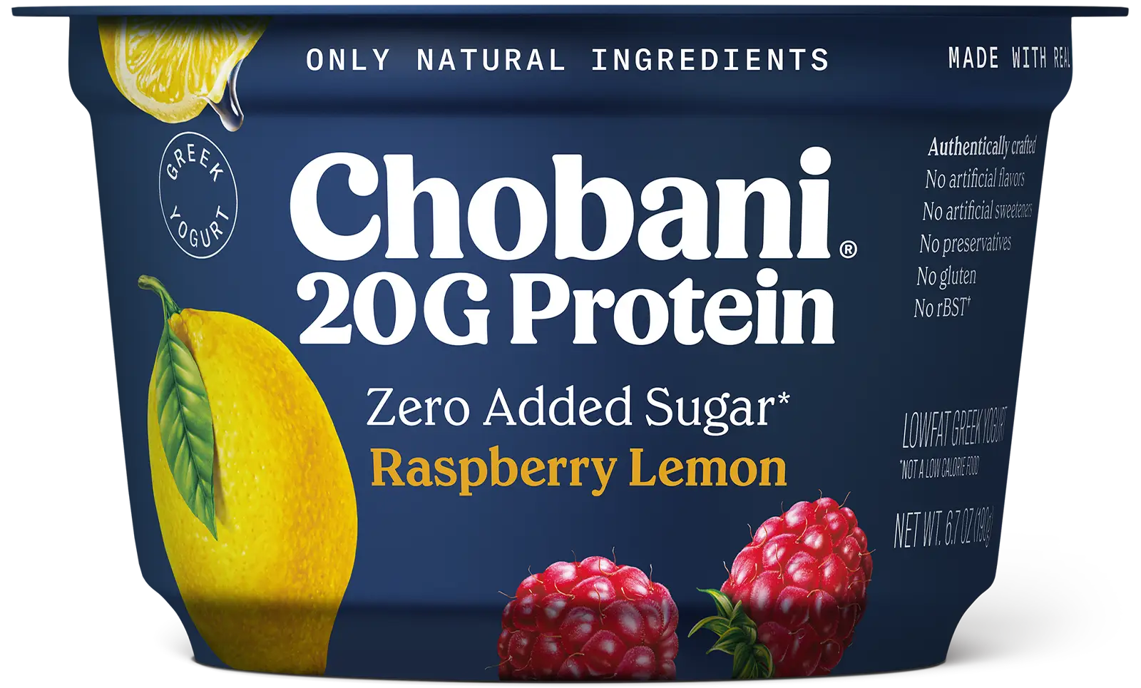 Chobani 20g proteina zero sugar-Frambuesa limon