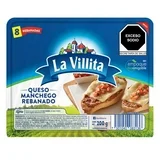 Queso manchego La Villita 41 reabanadas rectangurales 200 g