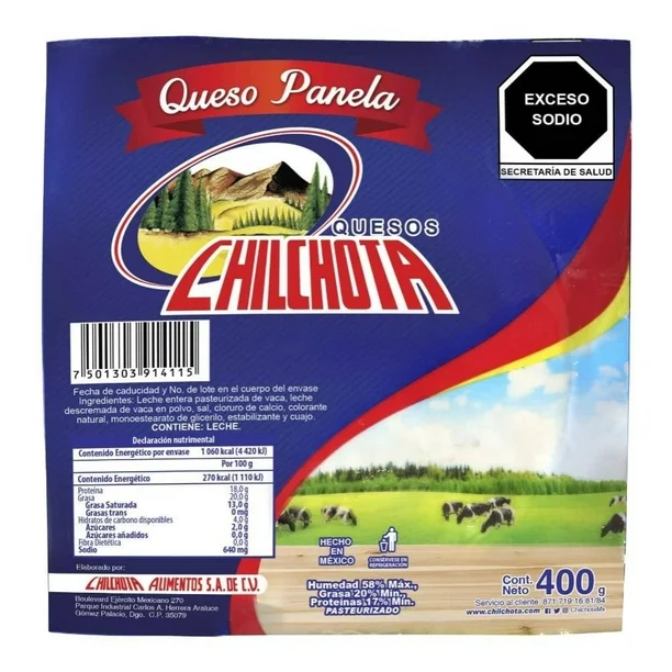 Queso panela Chilchota 400 g