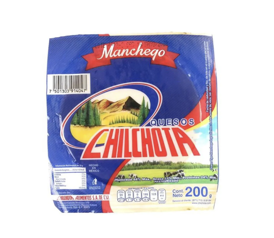 Chilchota Queso Manchego 200 g