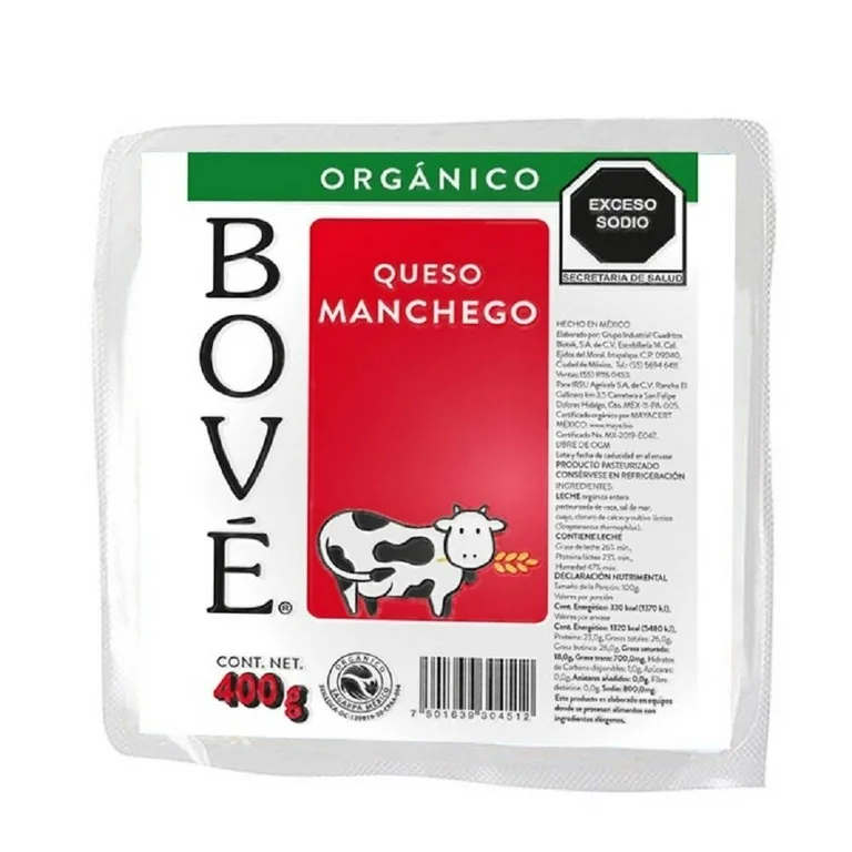 Queso manchego Bové orgánico 400 g