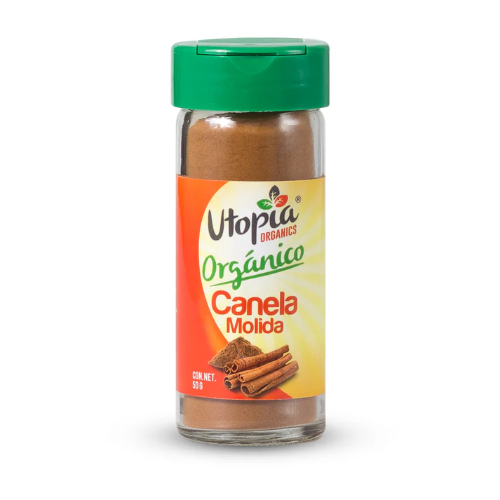 Canela Molida Orgánica Utopia Frasco de Vidrio 50g