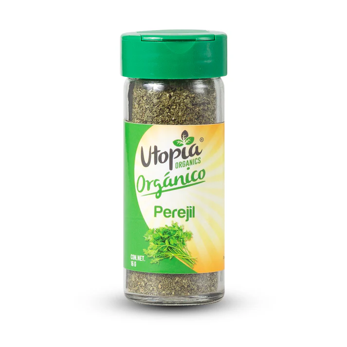 Perejil Utopia Orgánico Frasco de Vidrio 16g