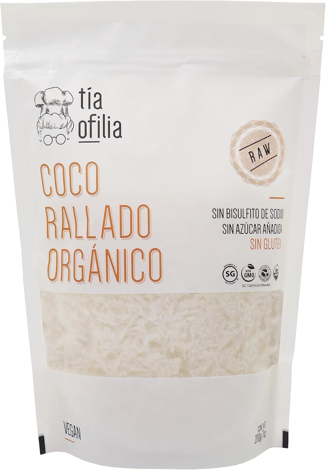 Coco rallado Organico tia ofilia