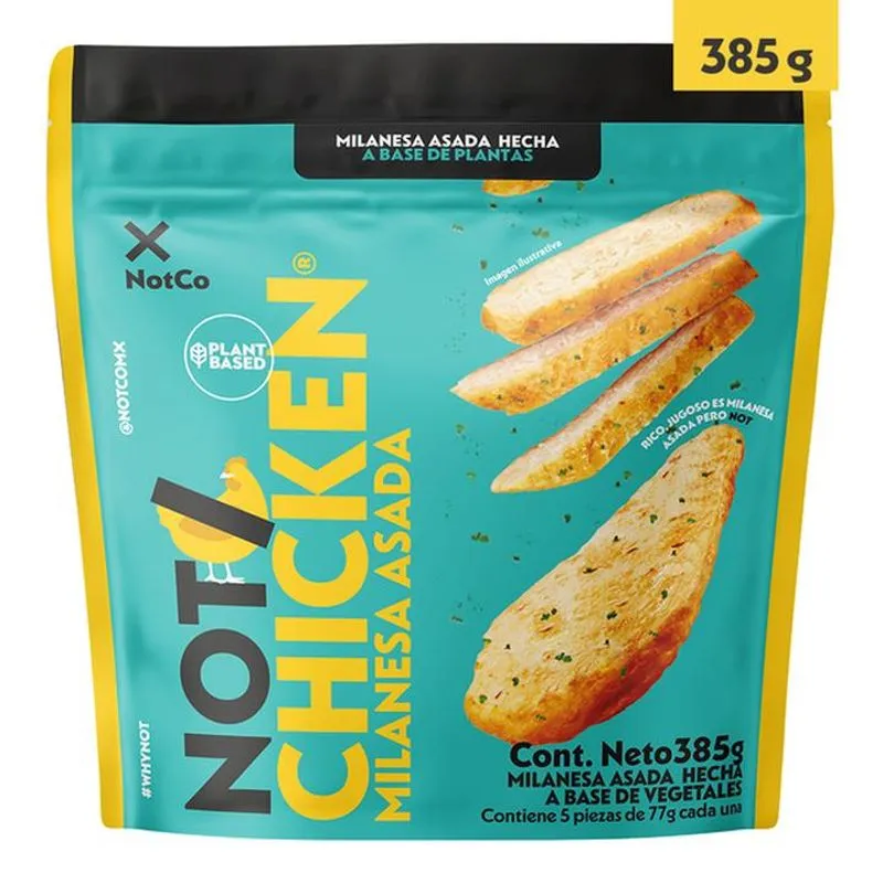 Not Chicken Milanesa Asada Hecha a Base de Vegetales 385 g