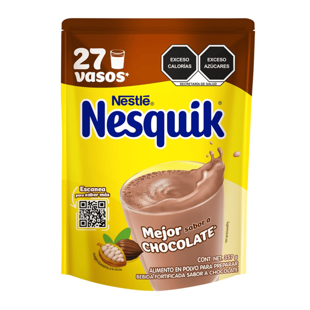 Saborizante para leche en polvo nesquik sabor chocolate