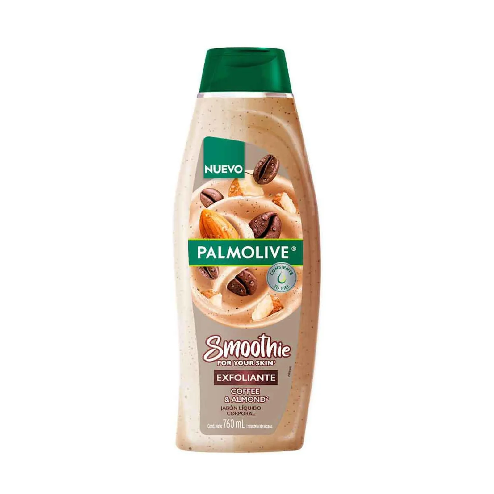 Jabón Líquido Corporal Palmolive Smoothie Exfoliante Café y Almendras